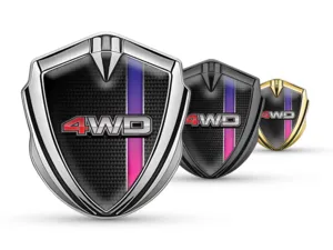Badge Auto Metalliche Disegno Mirato Elegante